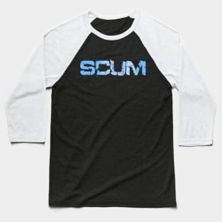 SCUM Funny Cool Text Word VI Baseball T-Shirt